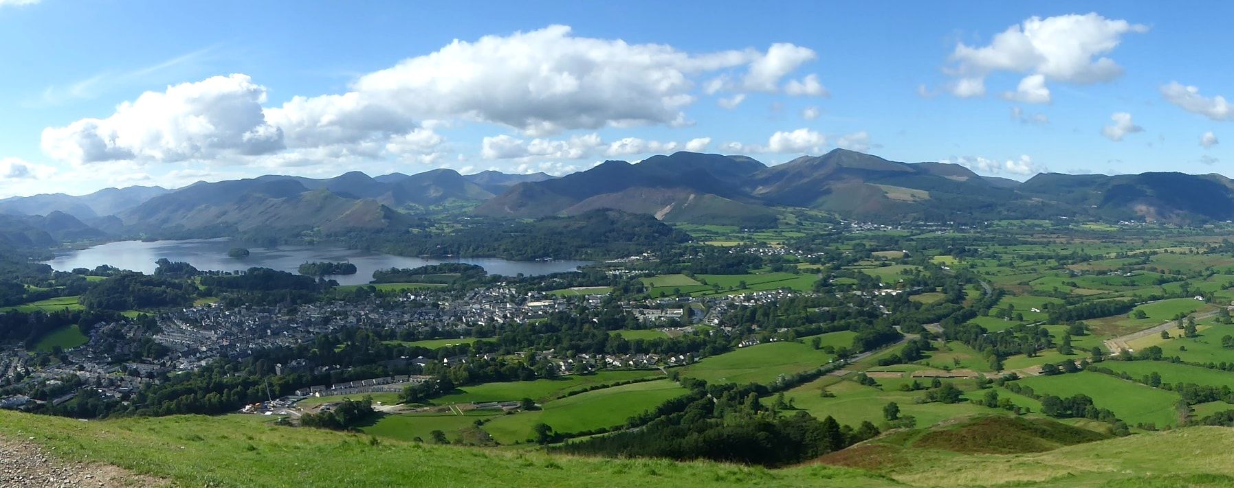 View over Keswick from Latirgg