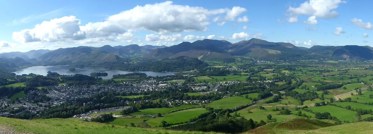 View over Keswick from Latirgg