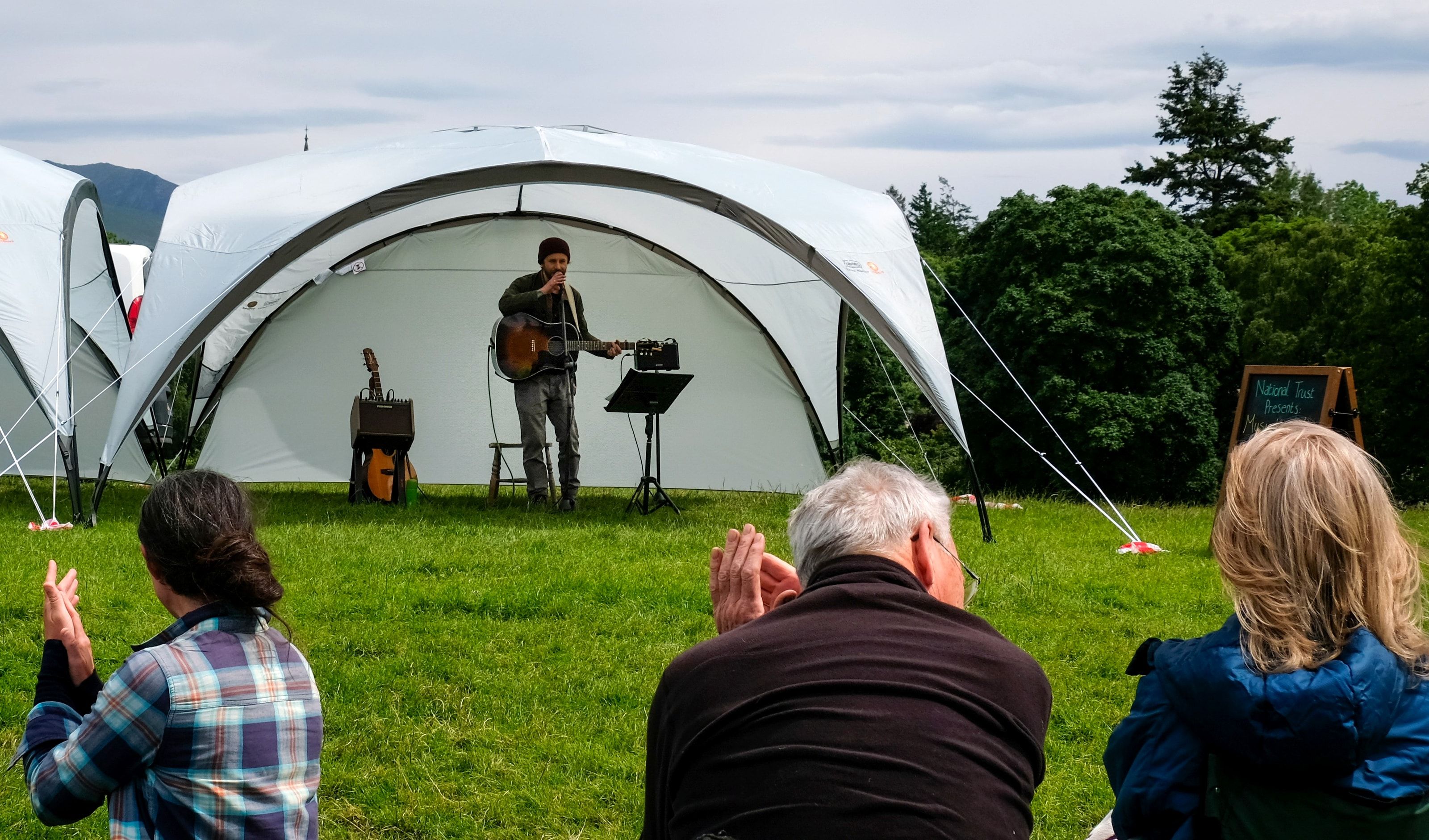 Image of people enjoying the live music
