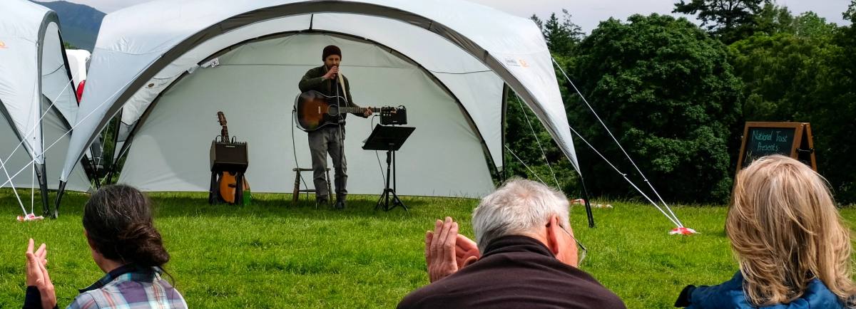 Image of people enjoying the live music