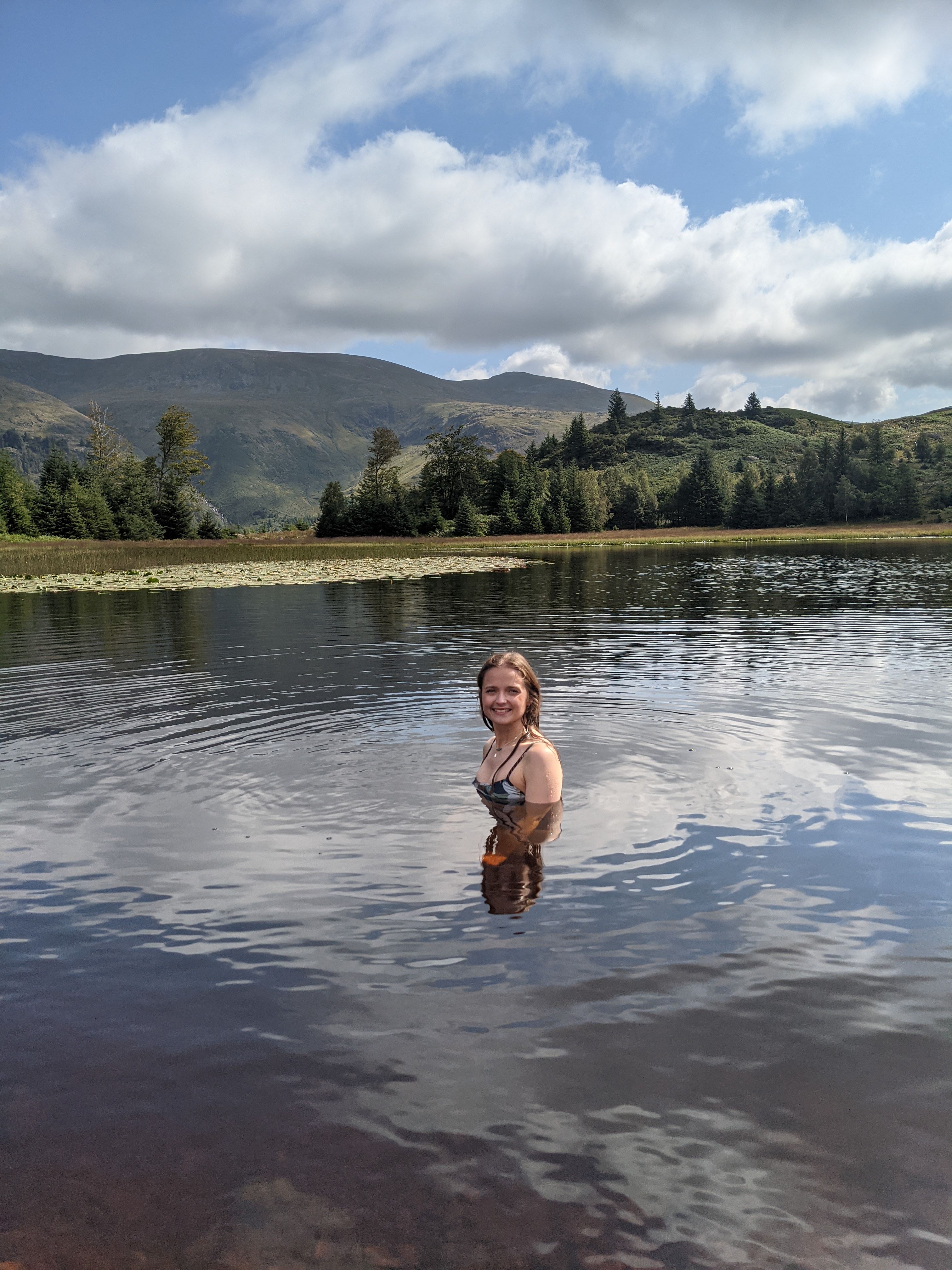 swimmer in a tarn 