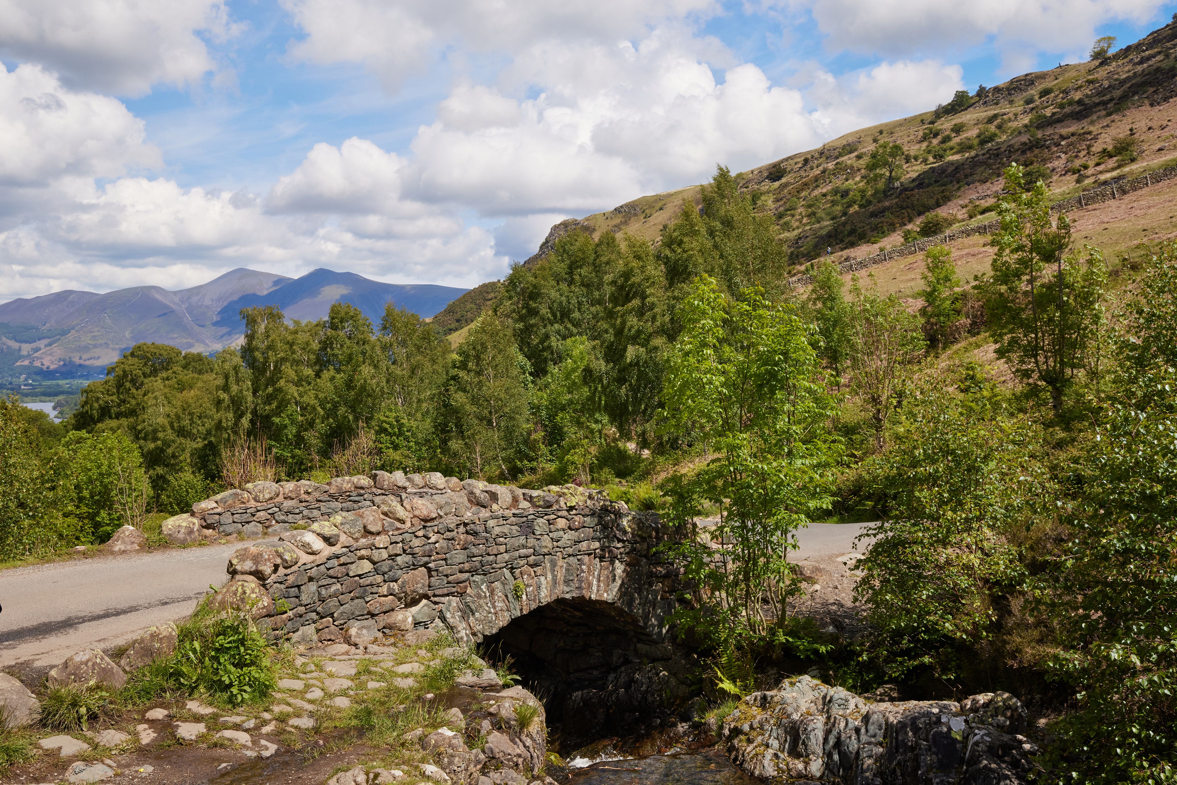 A Mountain Goat tour minibus in the Lake District