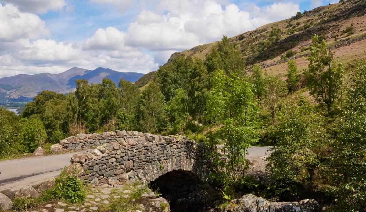 A Mountain Goat tour minibus in the Lake District