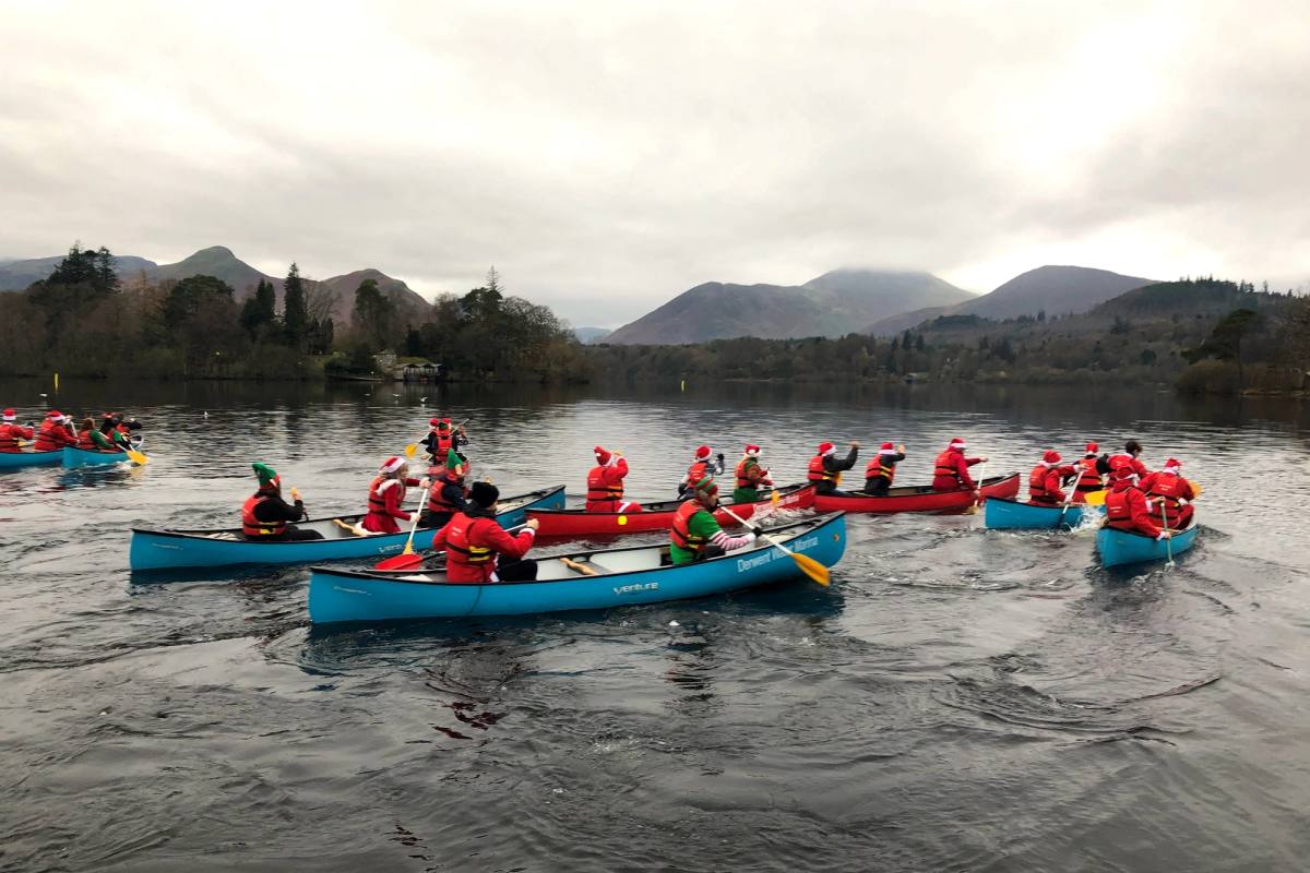 The race gets underway
