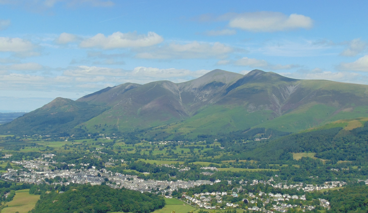 View of Skiddaw and Keswick town