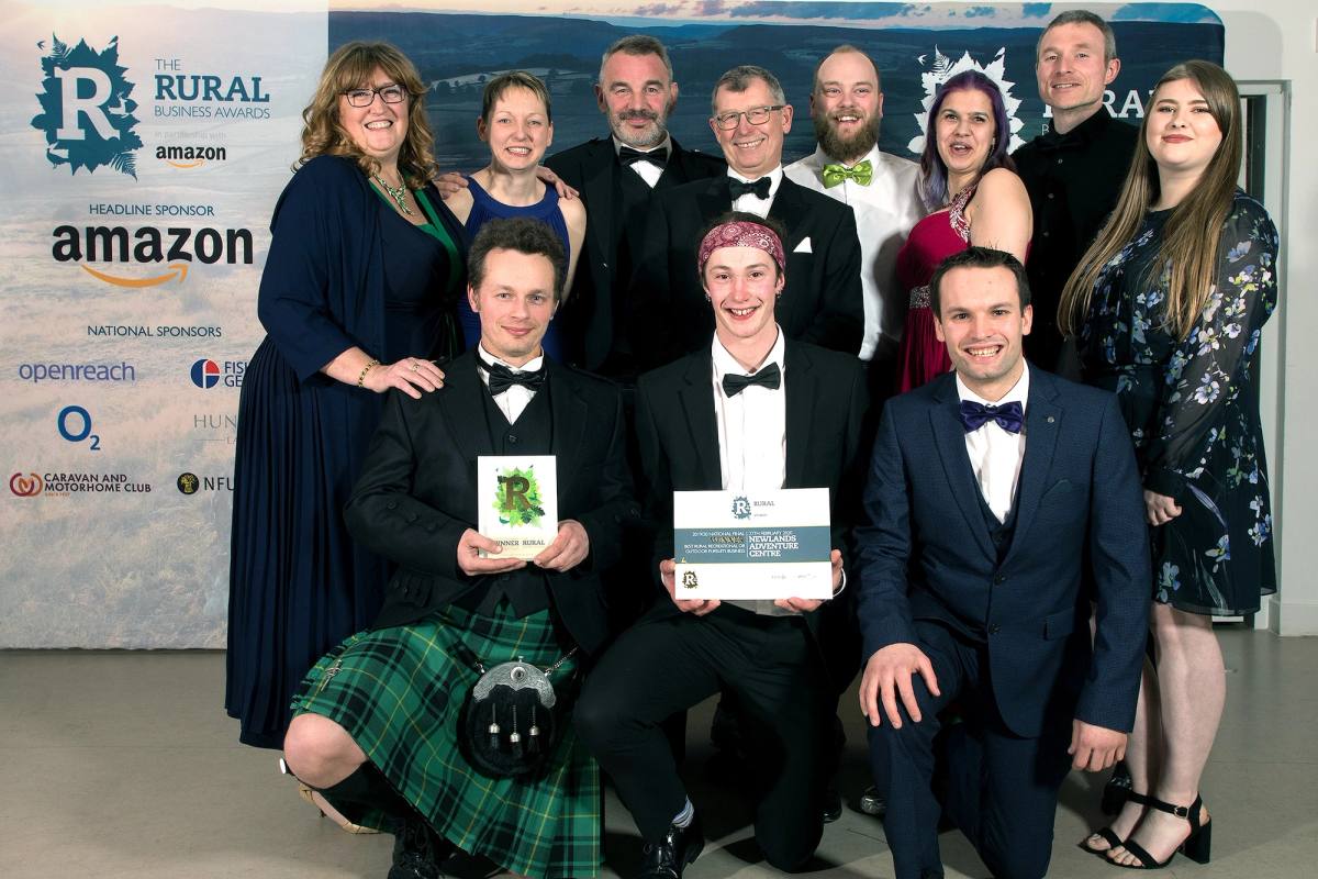 Keswick Climbing Team receiving their previous Rural Business Award