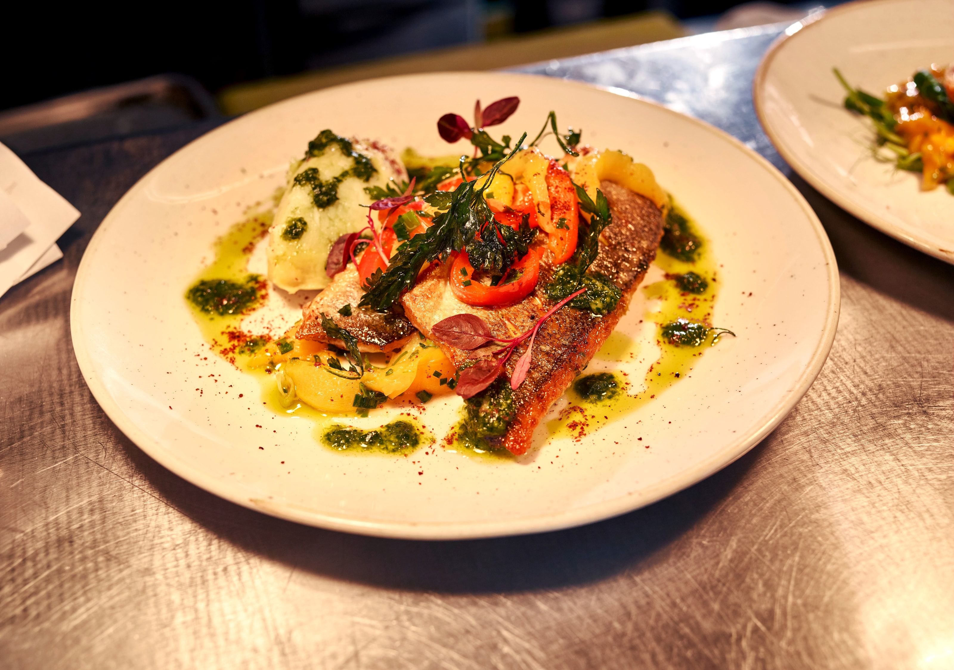 Plate of food from Bistro at the Distillery