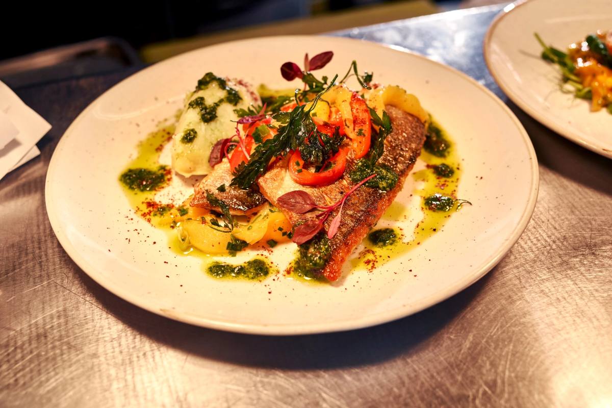 Plate of food from Bistro at the Distillery