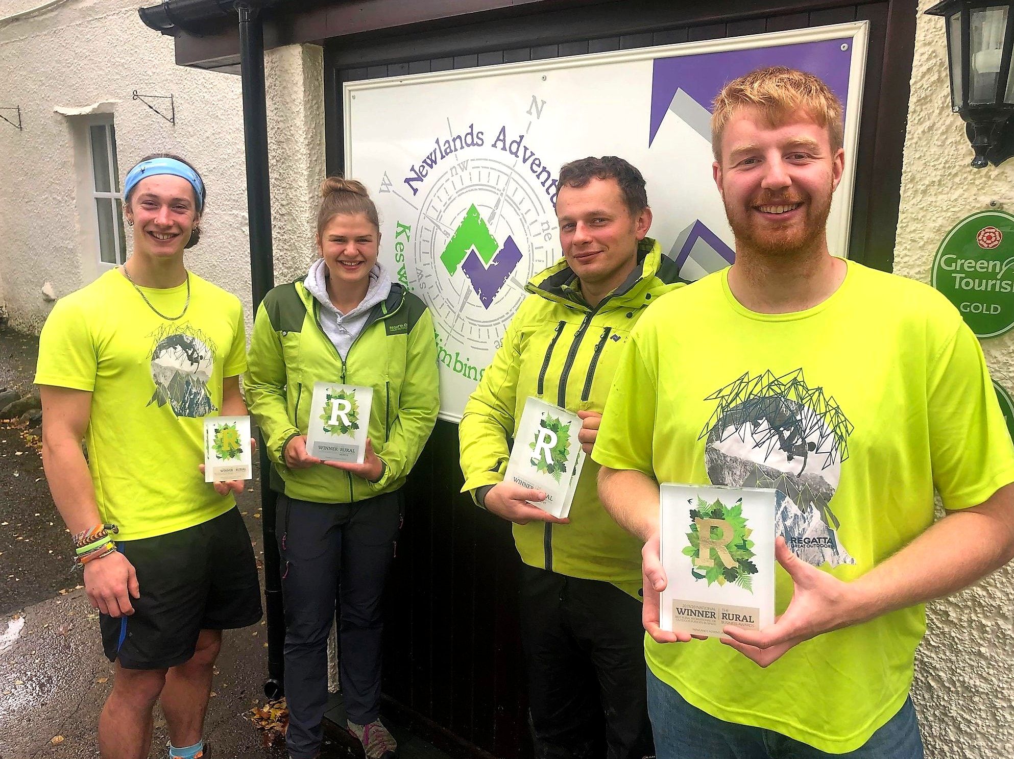(L-R) Jack Ramsden (Instructor) / Kristina Fell (Instructor) / Sam Arthur (Assistant Manager) / Jack Beament (Assistant Manager)