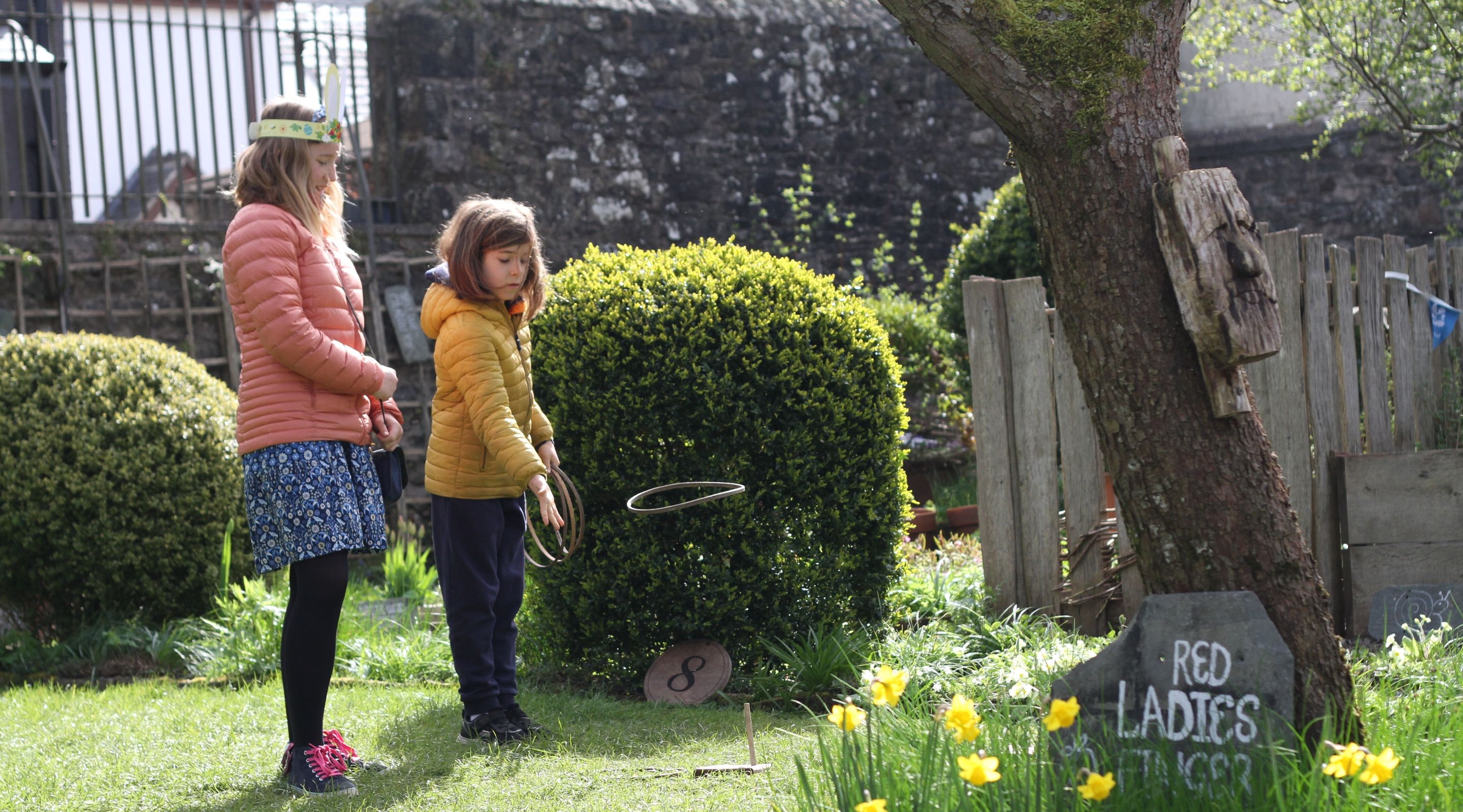 Children exploring Wordsworth House and Garden in Cockermouth