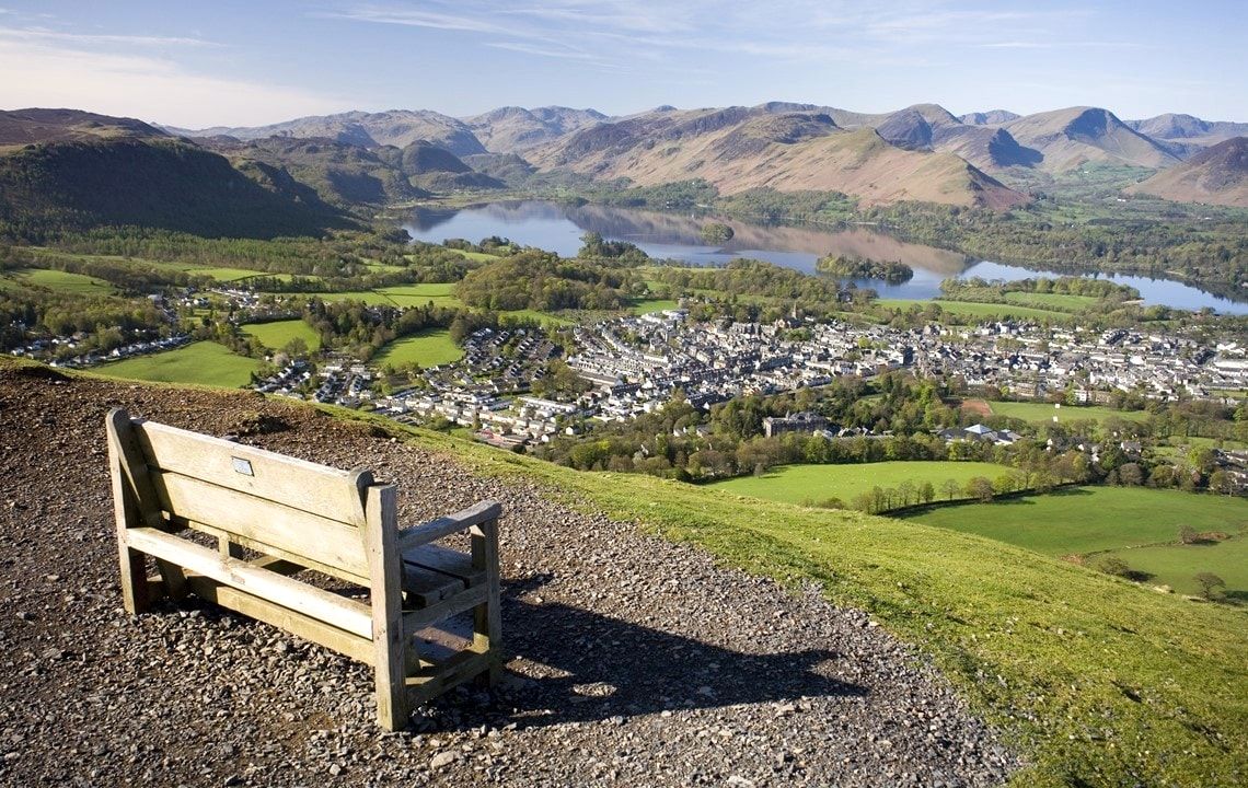 Bench on Latrigg overlooking Keswick