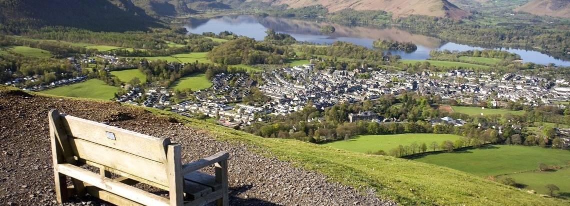 Bench on Latrigg overlooking Keswick