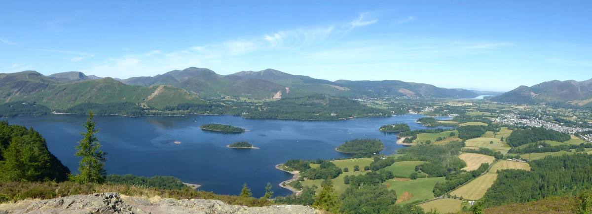 Derwentwater and her islands from Walla Crag