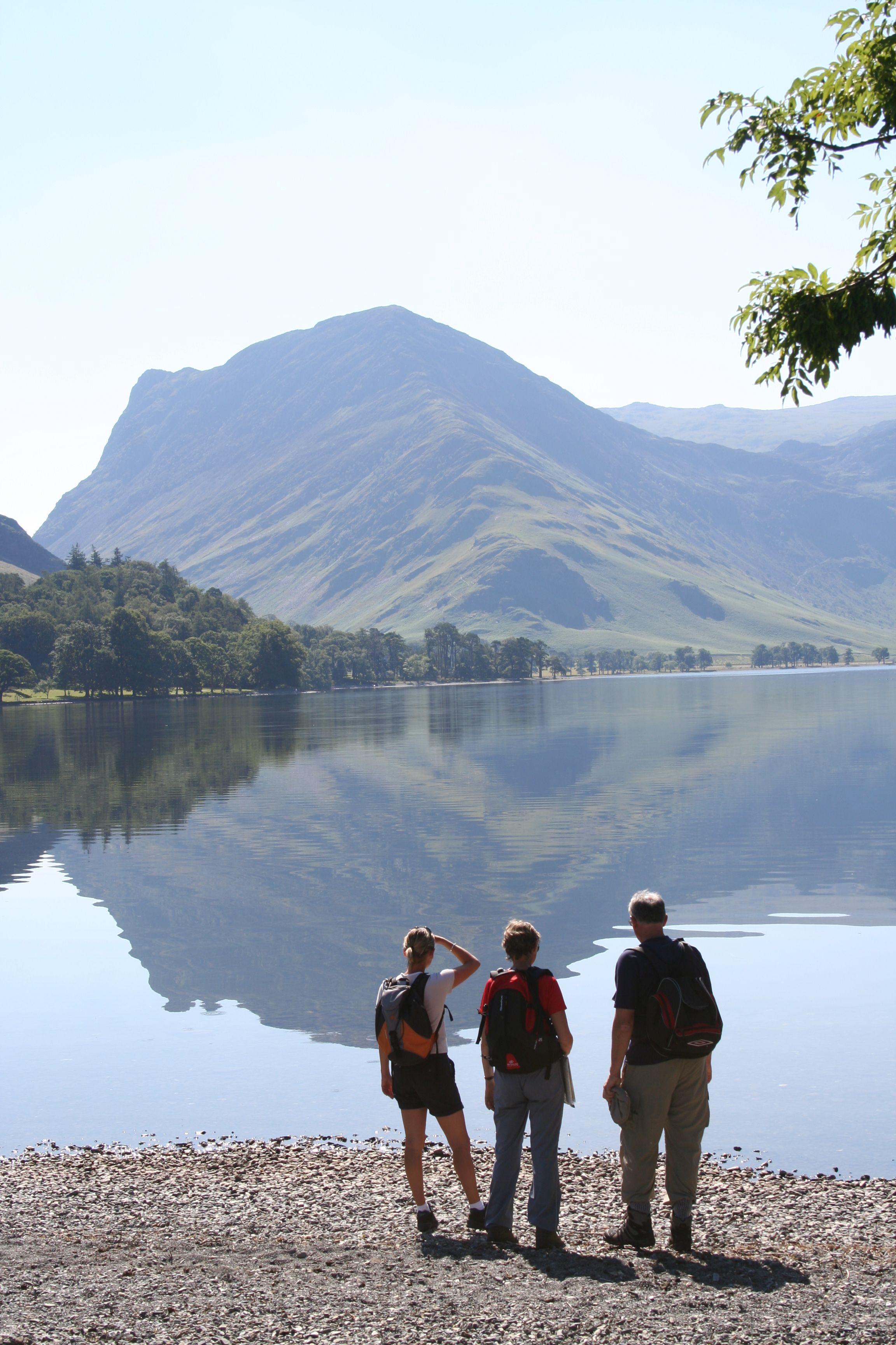 A path through the fells above the lake