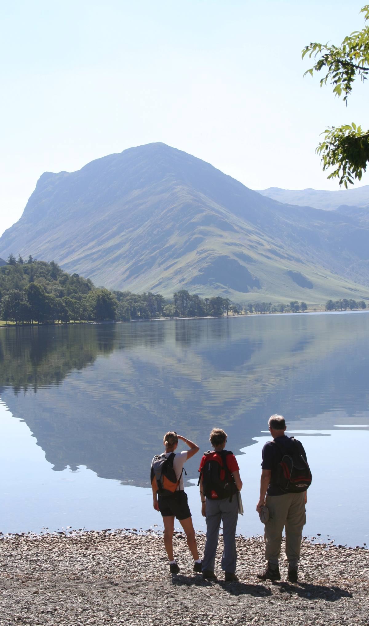 A path through the fells above the lake