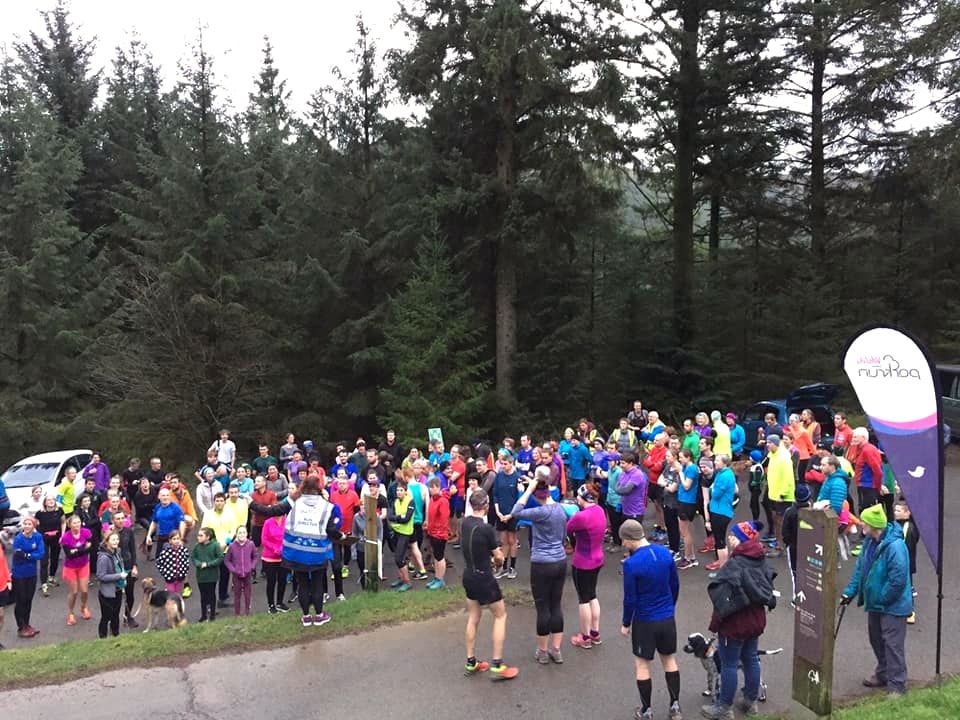 Run briefing at Whinlatter parkrun