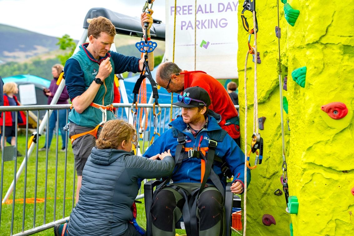 Climbing was on offer th everyone