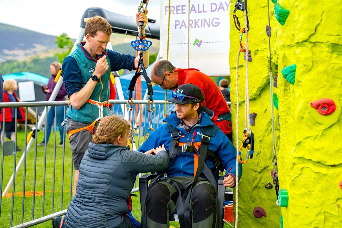 Climbing was on offer th everyone