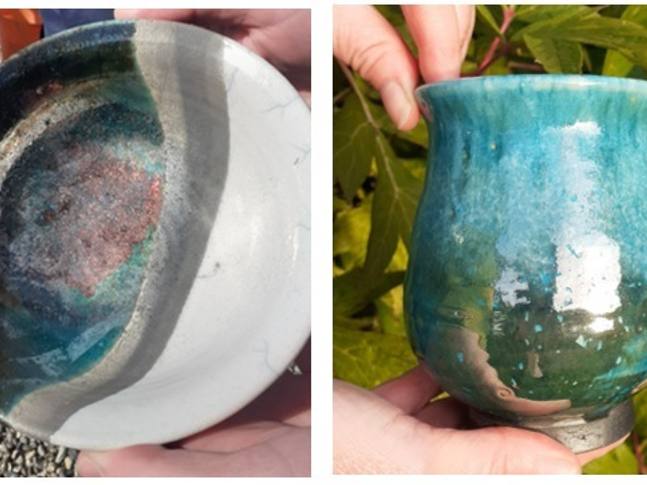 Firing pottery 'In The Raku Style' with Bob and Denise Park