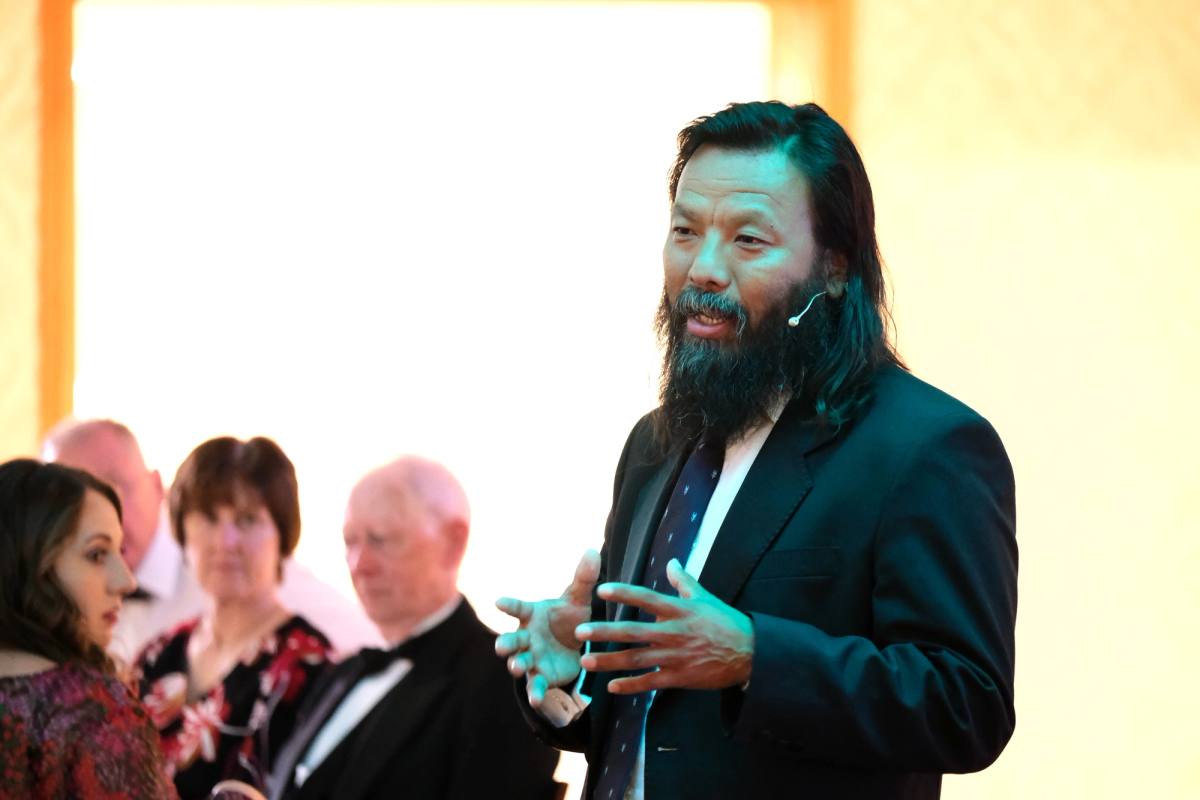 Krish Thapa speaker at the Summer Ball