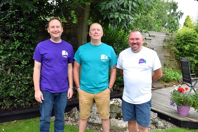 3 Dads Walking - (l-r) Tim, Mike, Andy