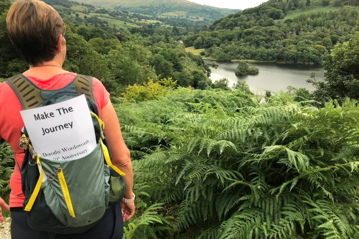 Gill Conlon on the coffin path between Grasmere and Rydal