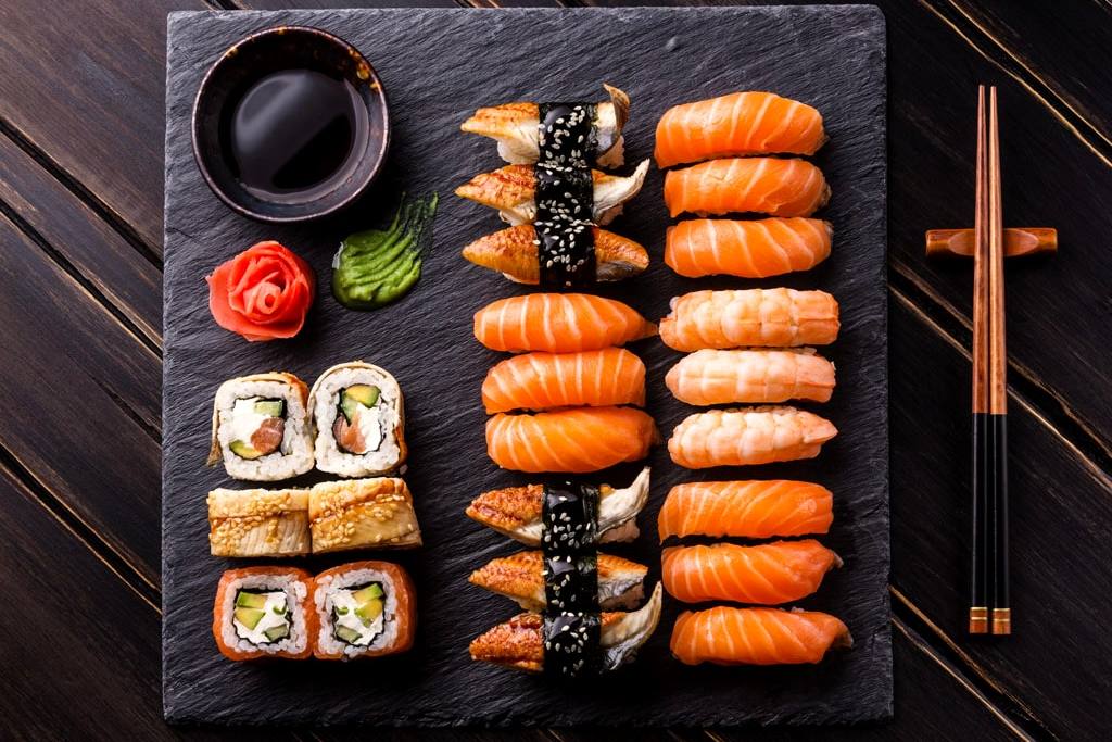 sushi platter