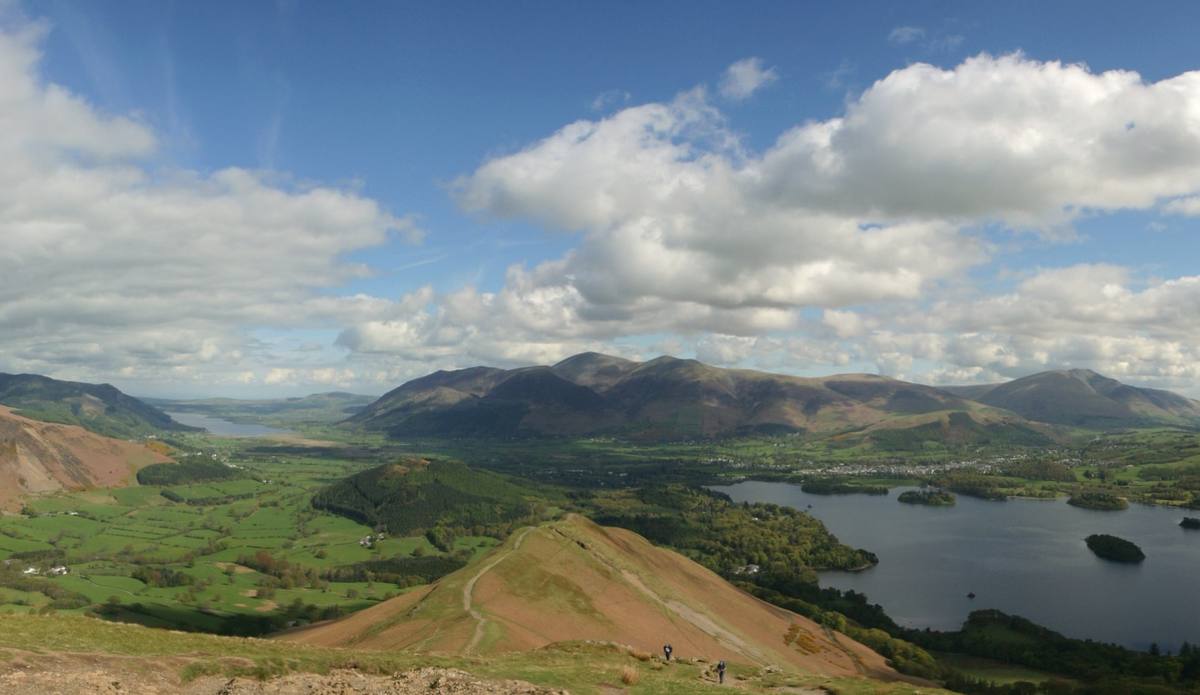 Derwentwater and the whole vale seen from the high ridge of Maiden Moor