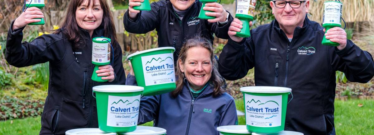 Hannah Richardson with other Friends of Calvert members