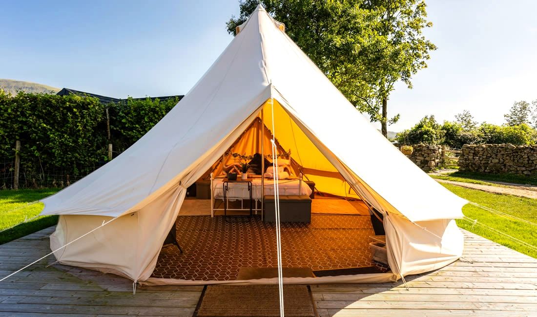 burns farm bell tents
