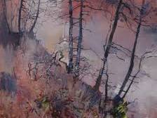 'Autumn Colours' in mixed media with Frances Winder