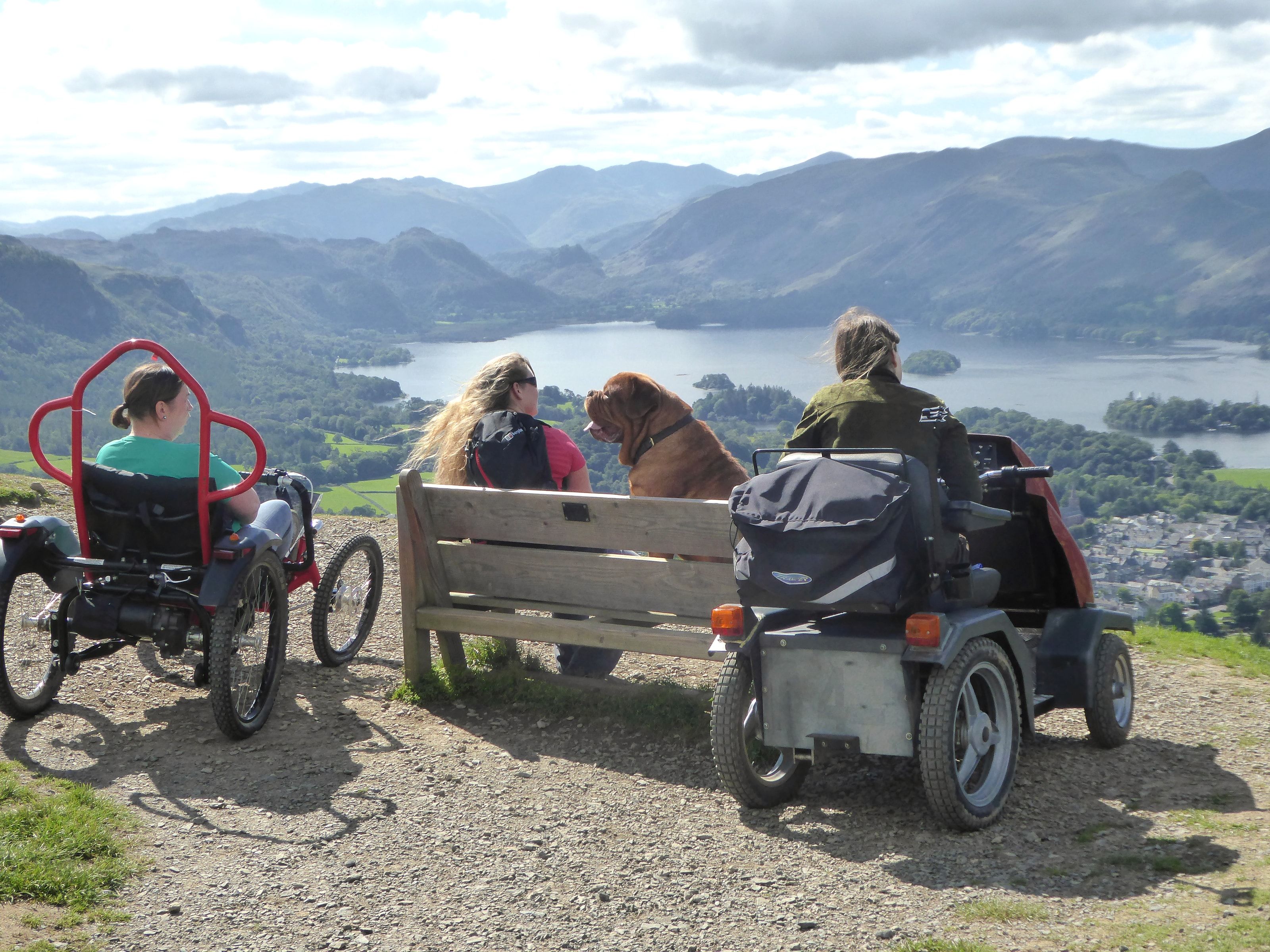 Looking out over Keswick from the bench on Latrigg