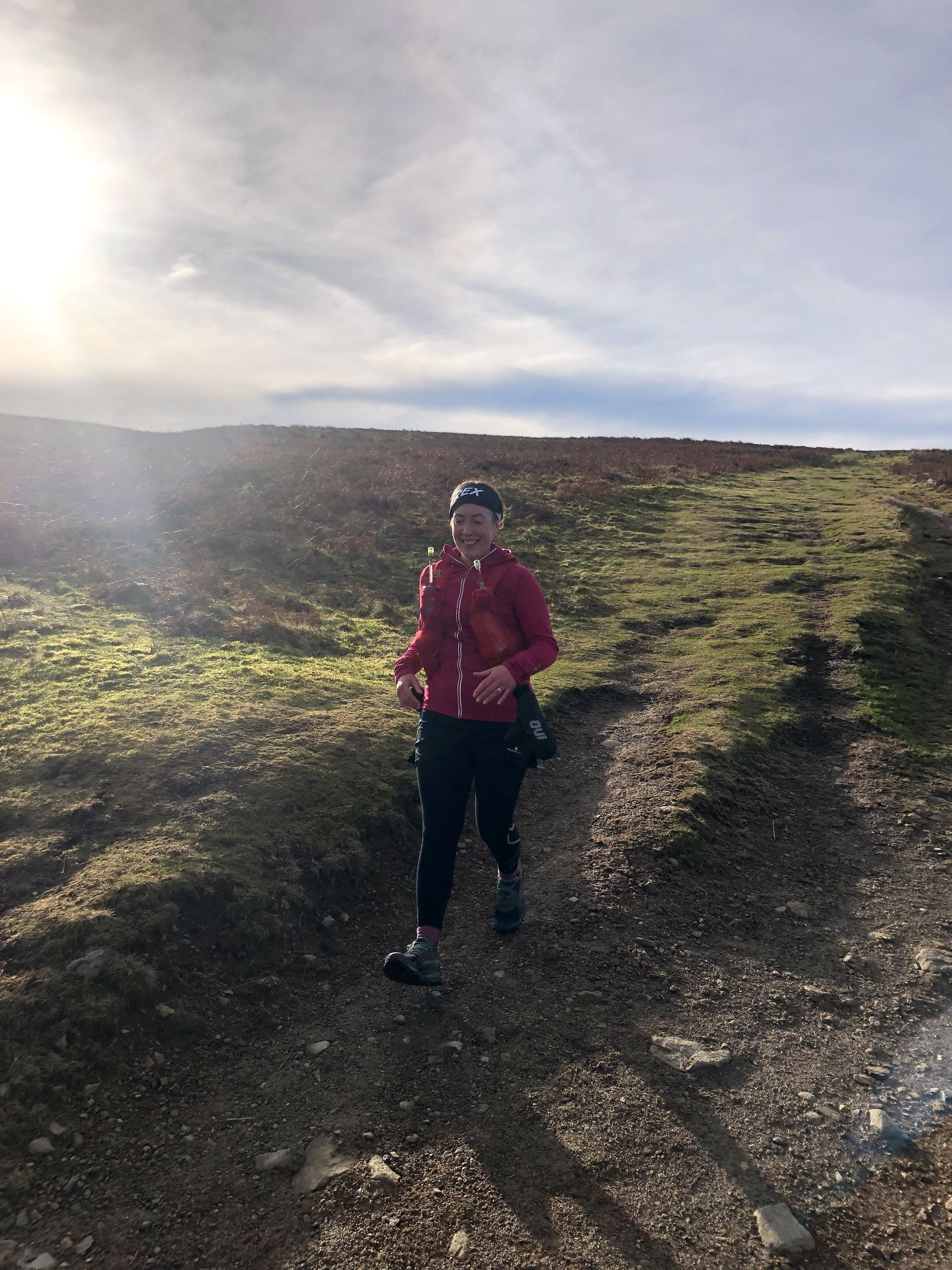 Abigail out for a run