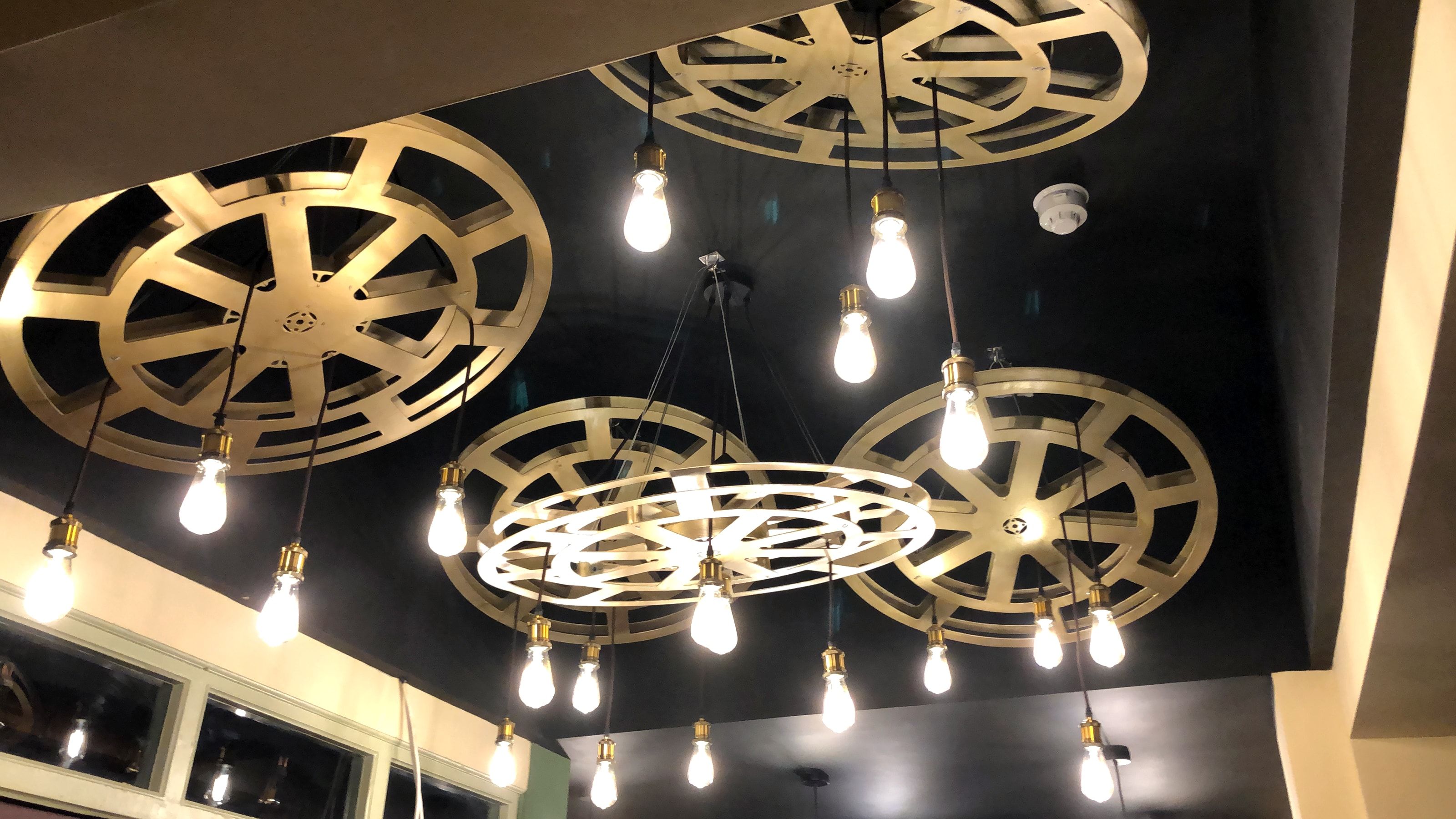 Cinema reel lighting feature