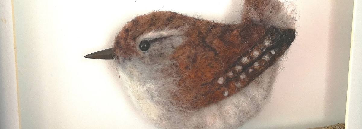 Needle Felted Garden Birds - 'The Wren' with Helen Hammond (low relief)