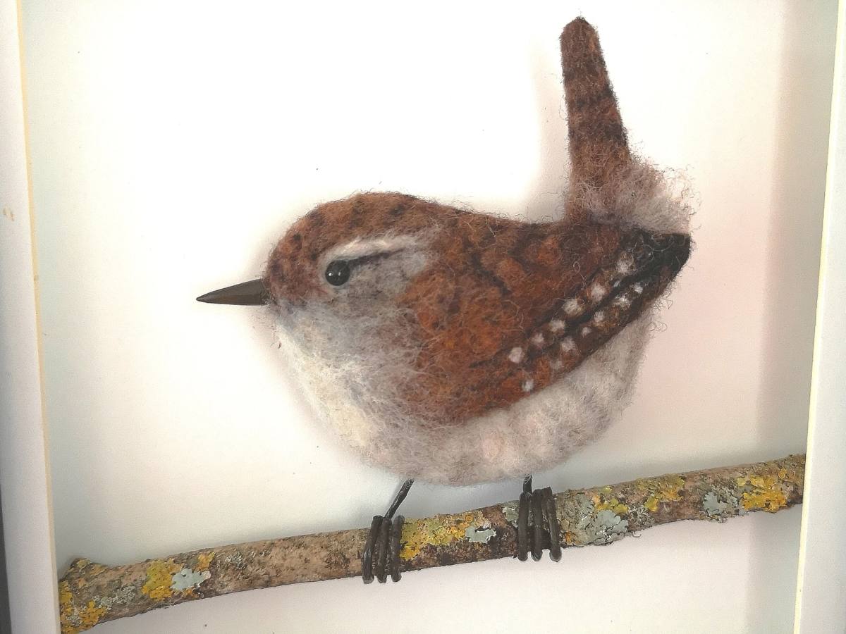 Needle Felted Garden Birds - 'The Wren' with Helen Hammond (low relief)