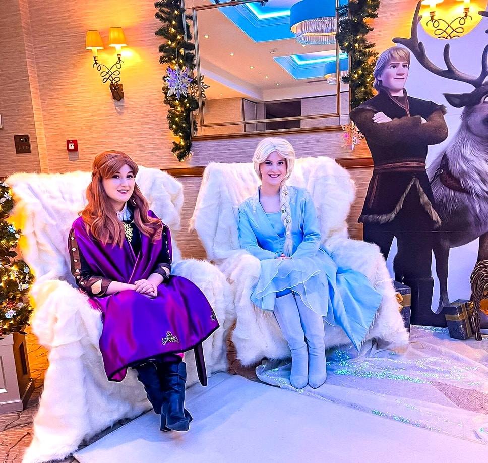 elsa and anna frozen the lake distirct ladore falls