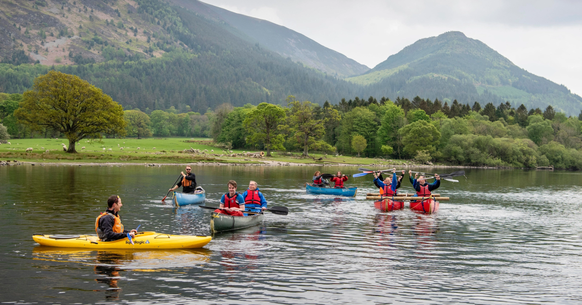 Kayakers on the water