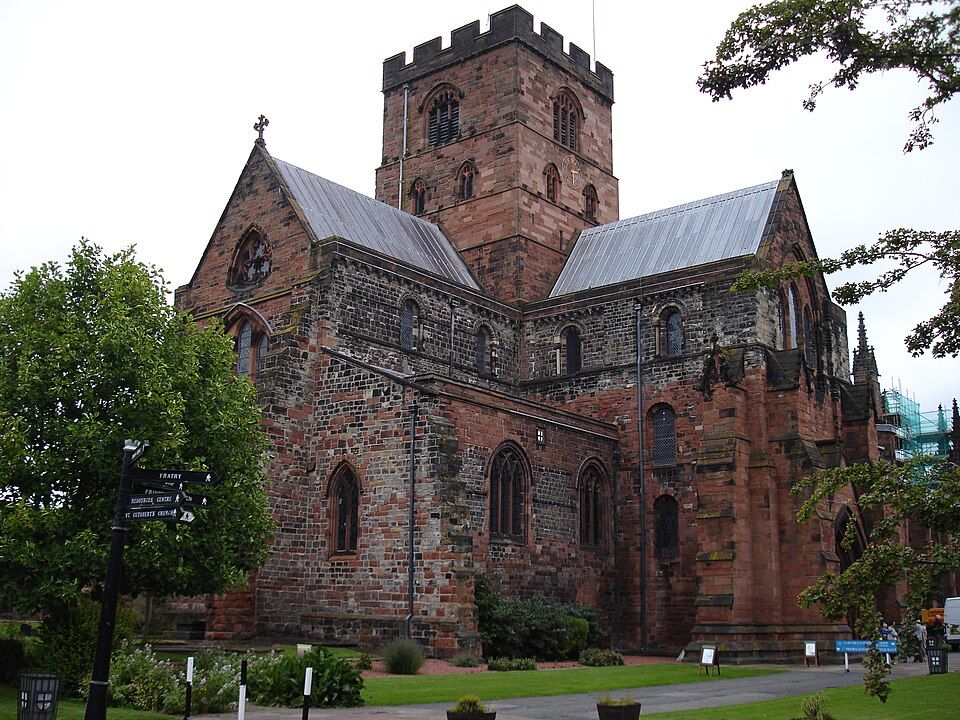 Carlisle Cathedral seen from its grounds