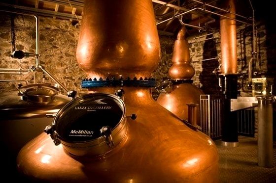 Whiskey still at Lakes Distillery