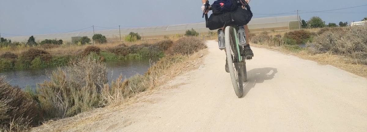 Zaell Ligertwood on her bike
