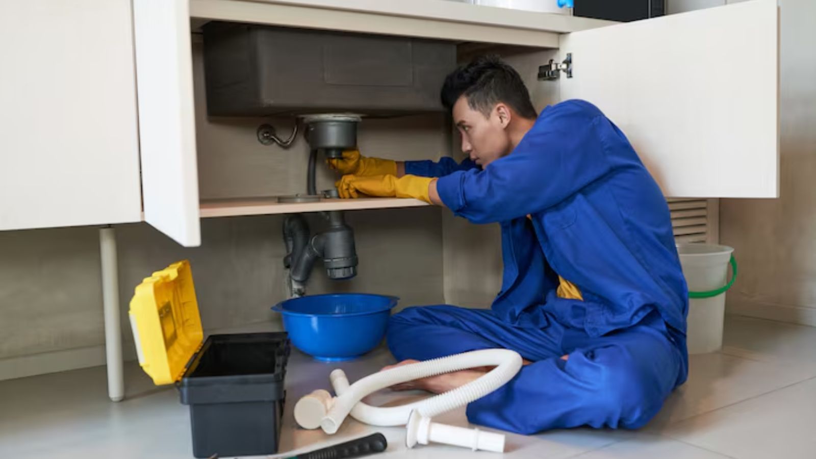 Clear Flow engineer carrying out drain leak detection in Havering, London