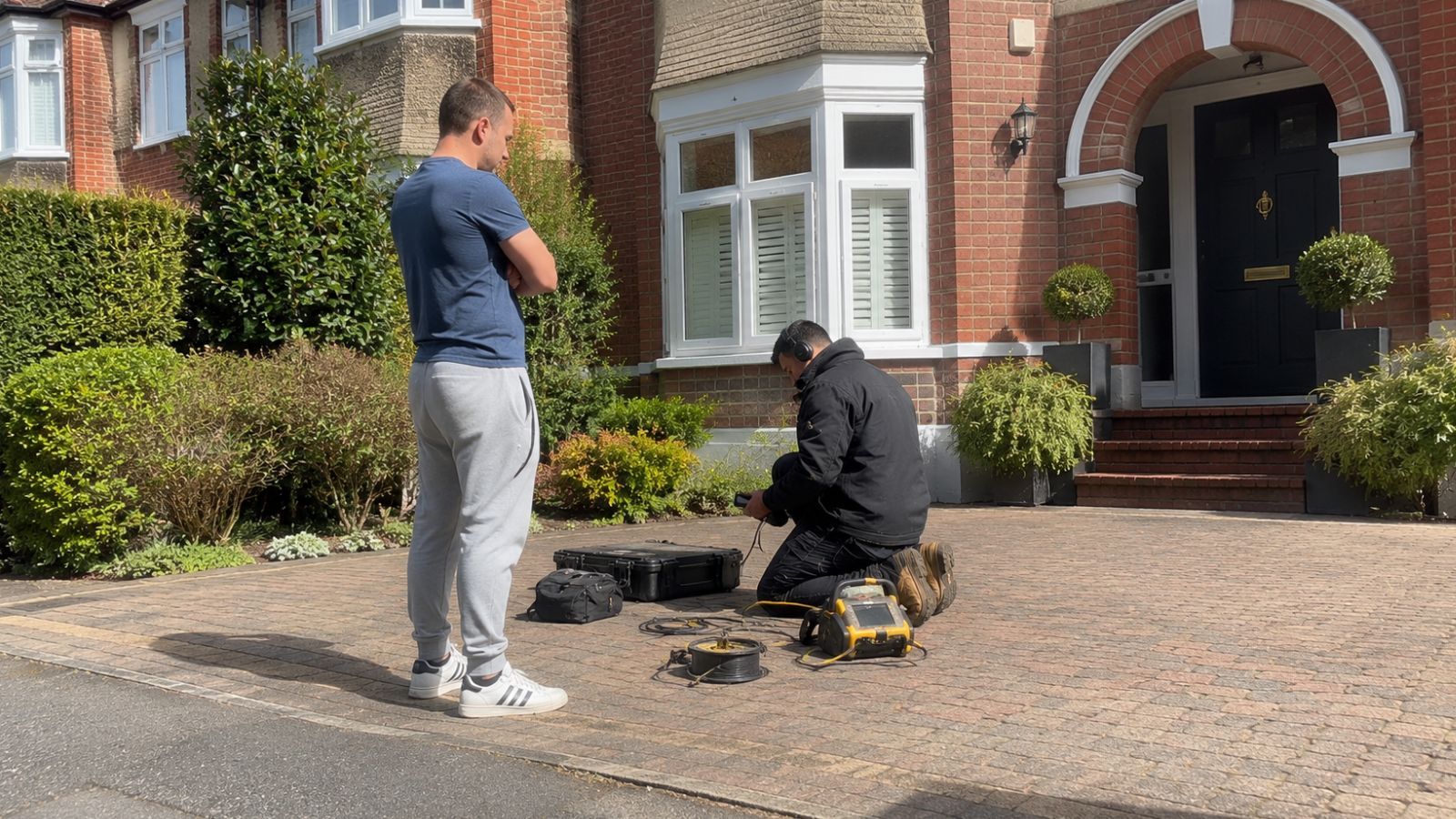 Clear Flow mains water leak detection survey in London