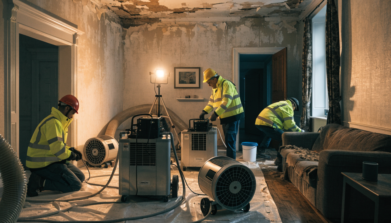 Water Damage Restoration — Clear Flow Leak Detection