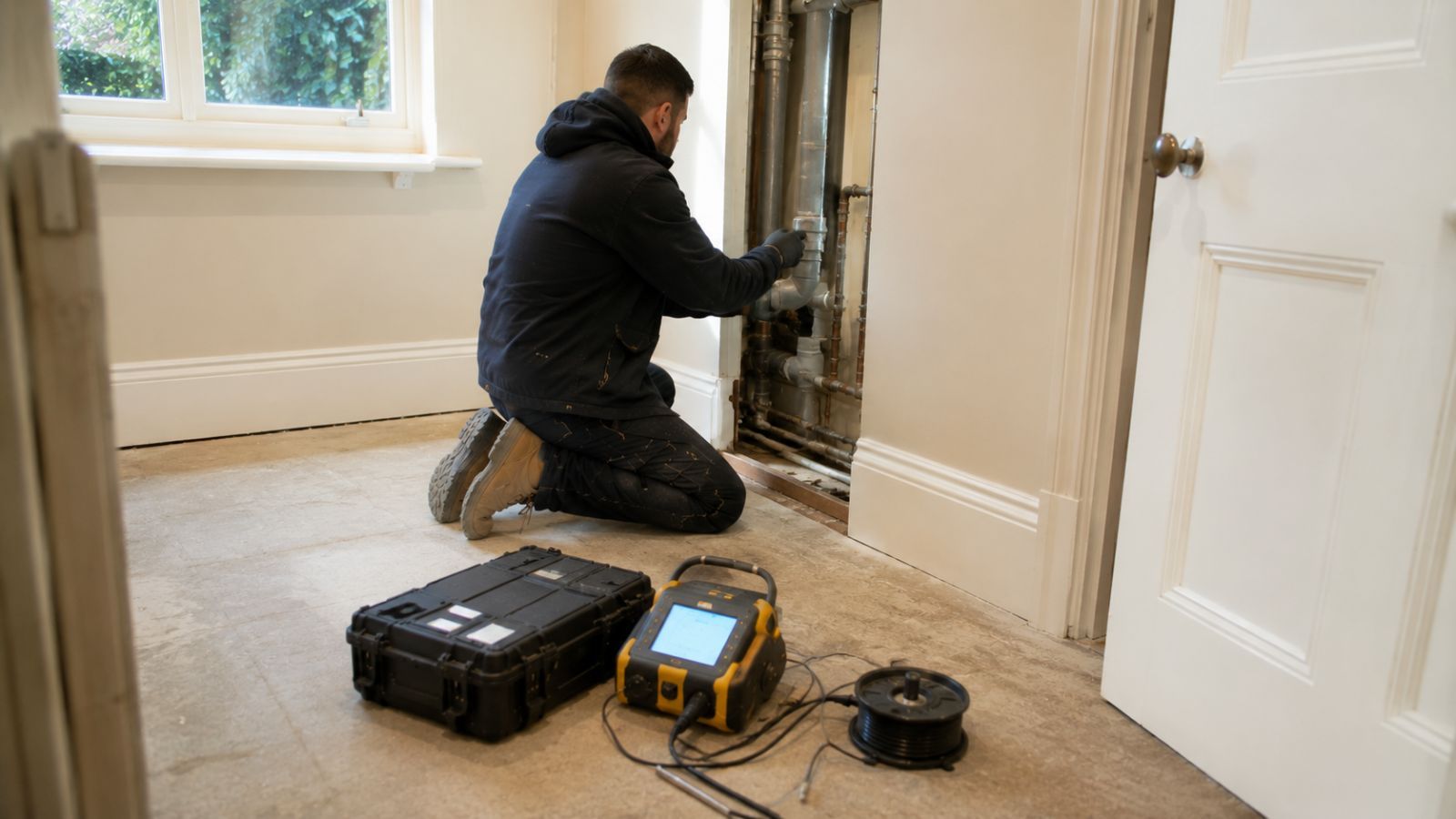 Clear Flow drain leak detection survey in London