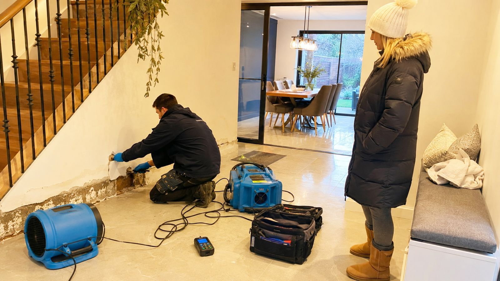 Clear Flow water damage restoration survey in London