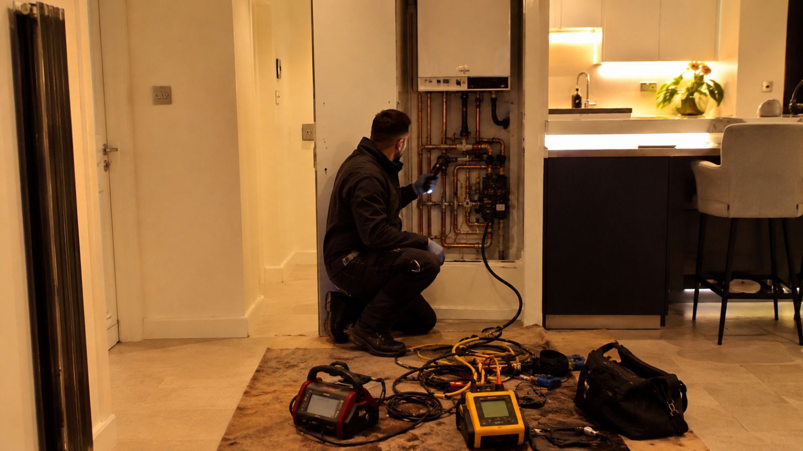 Clear Flow central heating leak detection in Lambeth, London