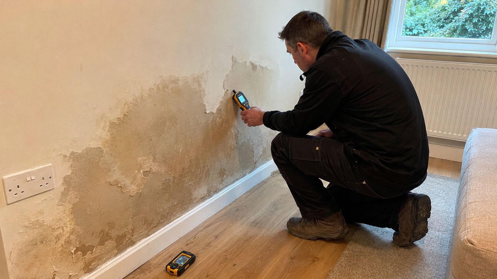 Clear Flow professional damp investigation in Croydon, London