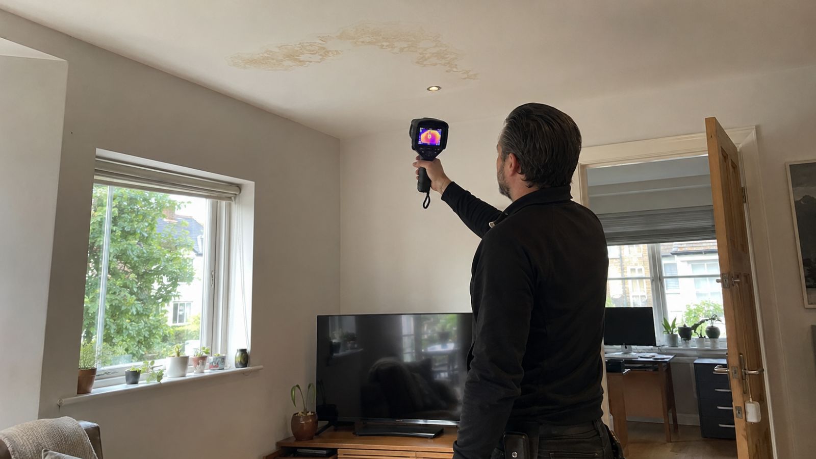 Clear Flow ceiling leak detection survey in London