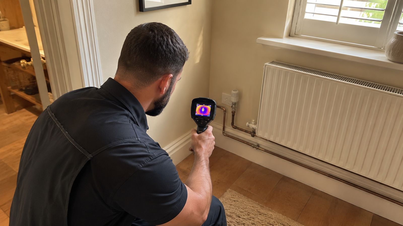Clear Flow central heating leak detection survey in London